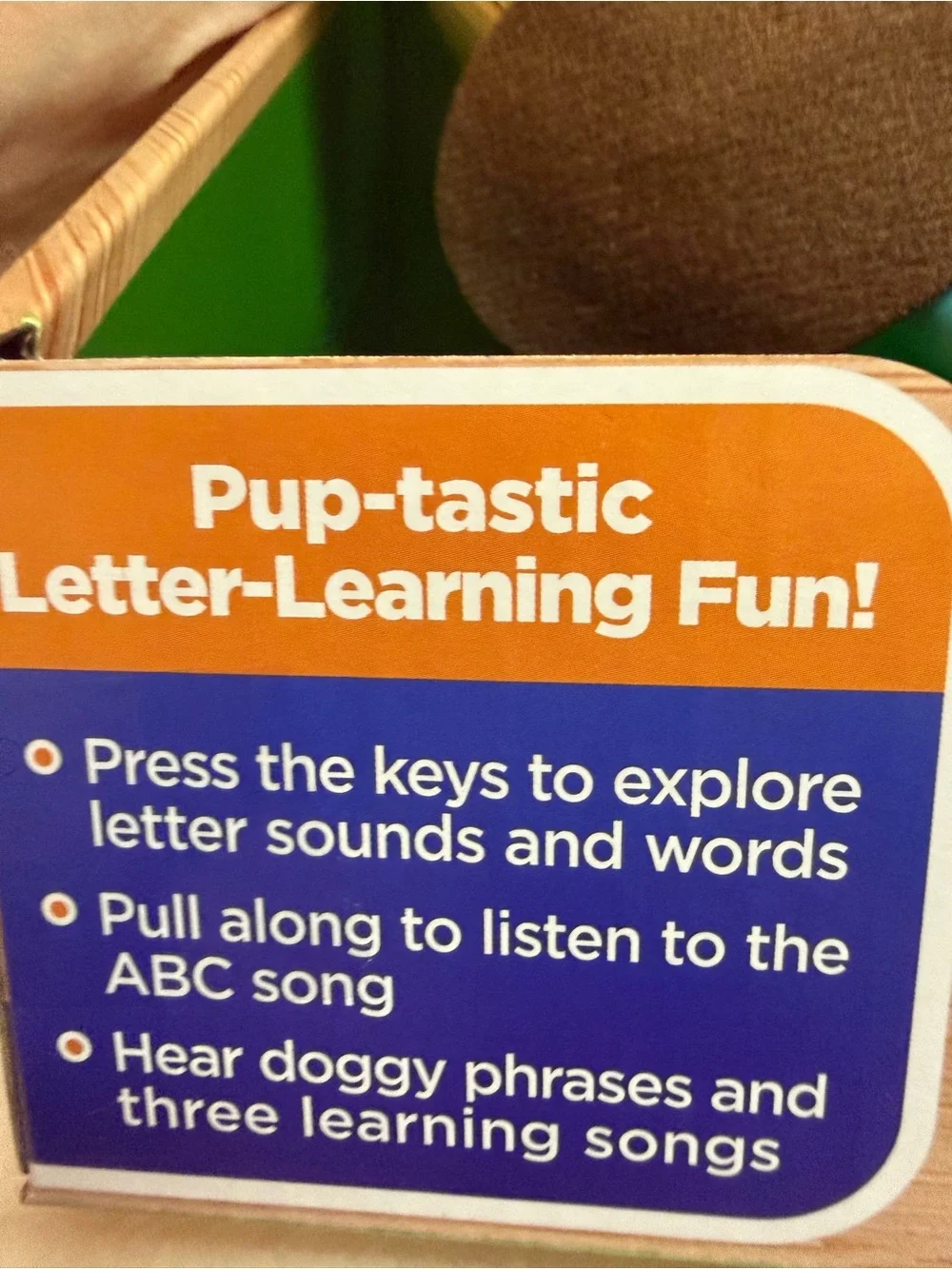 LeapFrog® Wooden AlphaPup™ Pull-Along Alphabet Dog New In Box